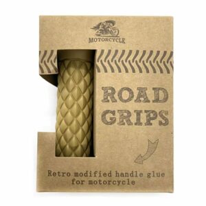 poignée de guidon apricot yellow moto rétro, vintage