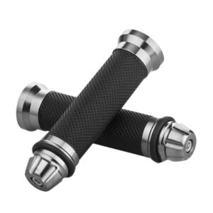 poignées de guidon universelles gris moto, scooter