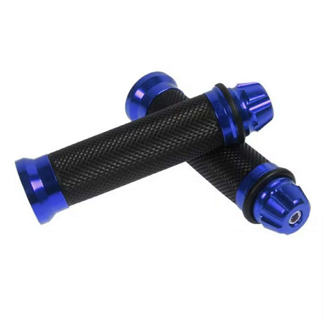 poignées de guidon universelles bleu moto, scooter