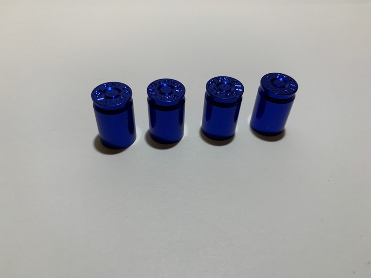 bouchon de valve bleu moto, scooter, voiture