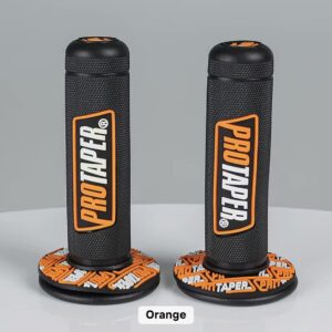 poignées de guidon pro taper orange moto, cross, scooter