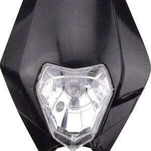 plaque phare noir moto
