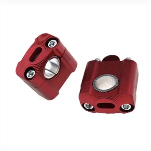 pontets de guidon 22 mm et 28 mm rouge