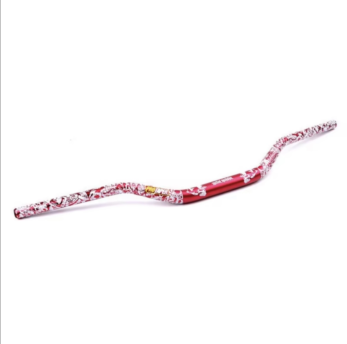 guidon 28mm rouge pro taper têtes de morts