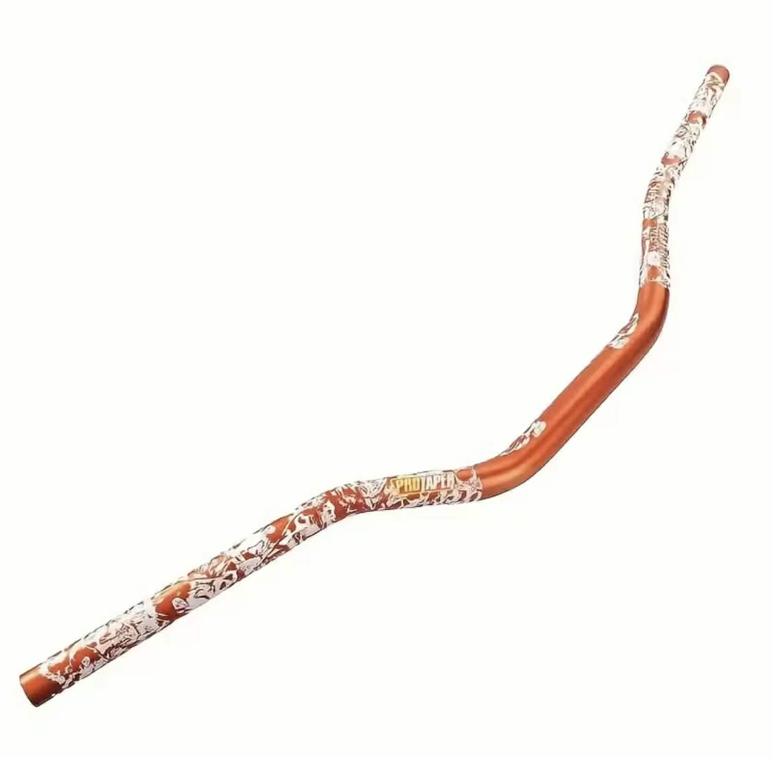 guidon 28mm orange pro taper têtes de morts