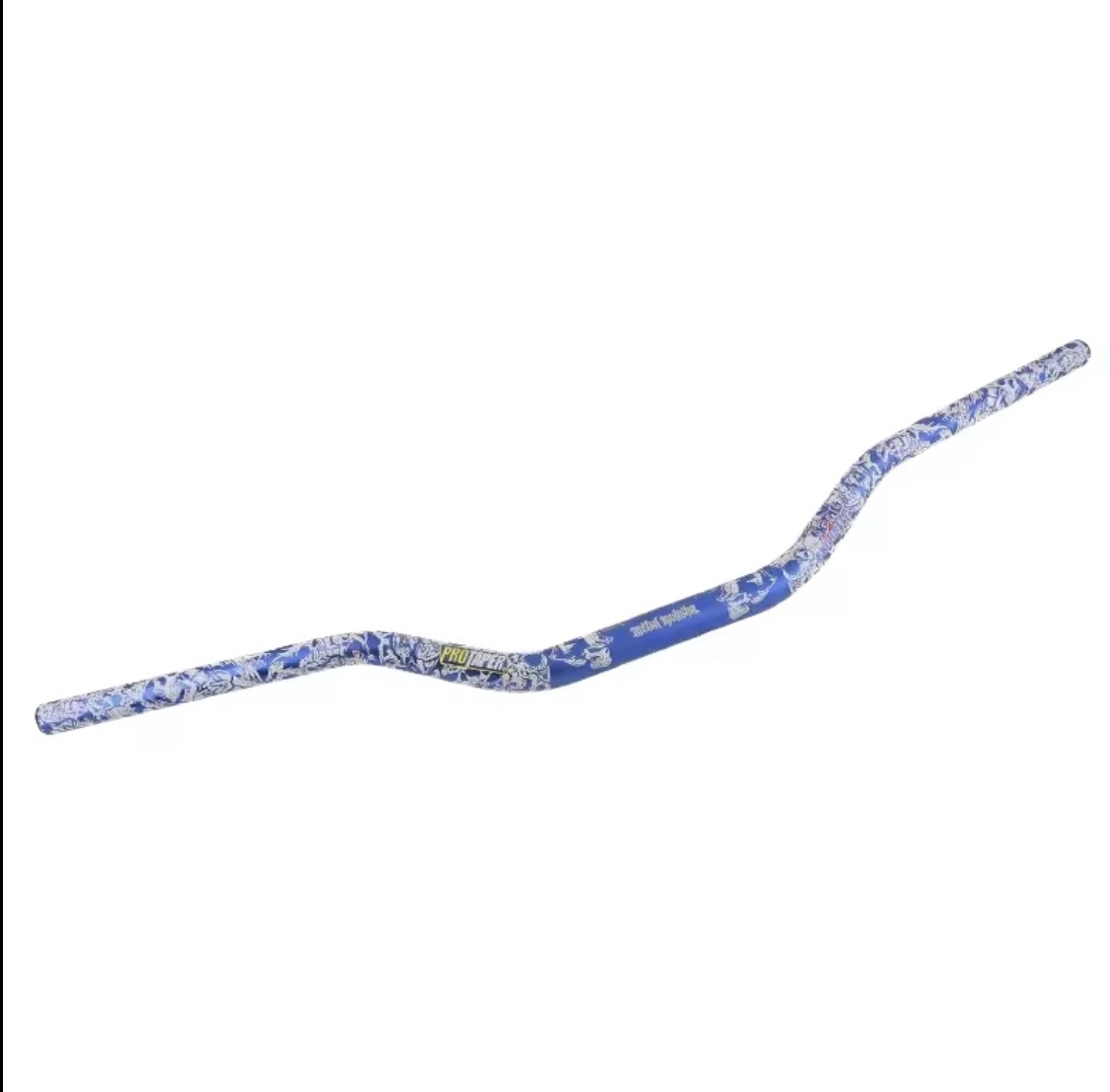 guidon 28mm bleu pro taper têtes de morts