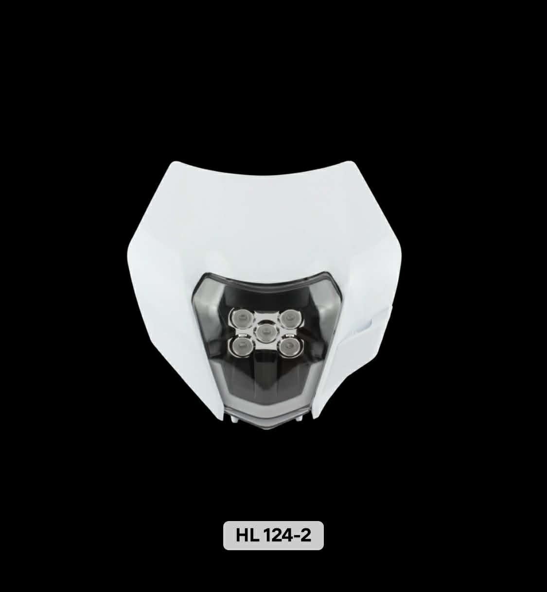 plaque phare type ktm EXC blanche