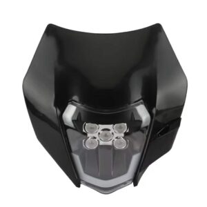 plaque phare type ktm EXC noir
