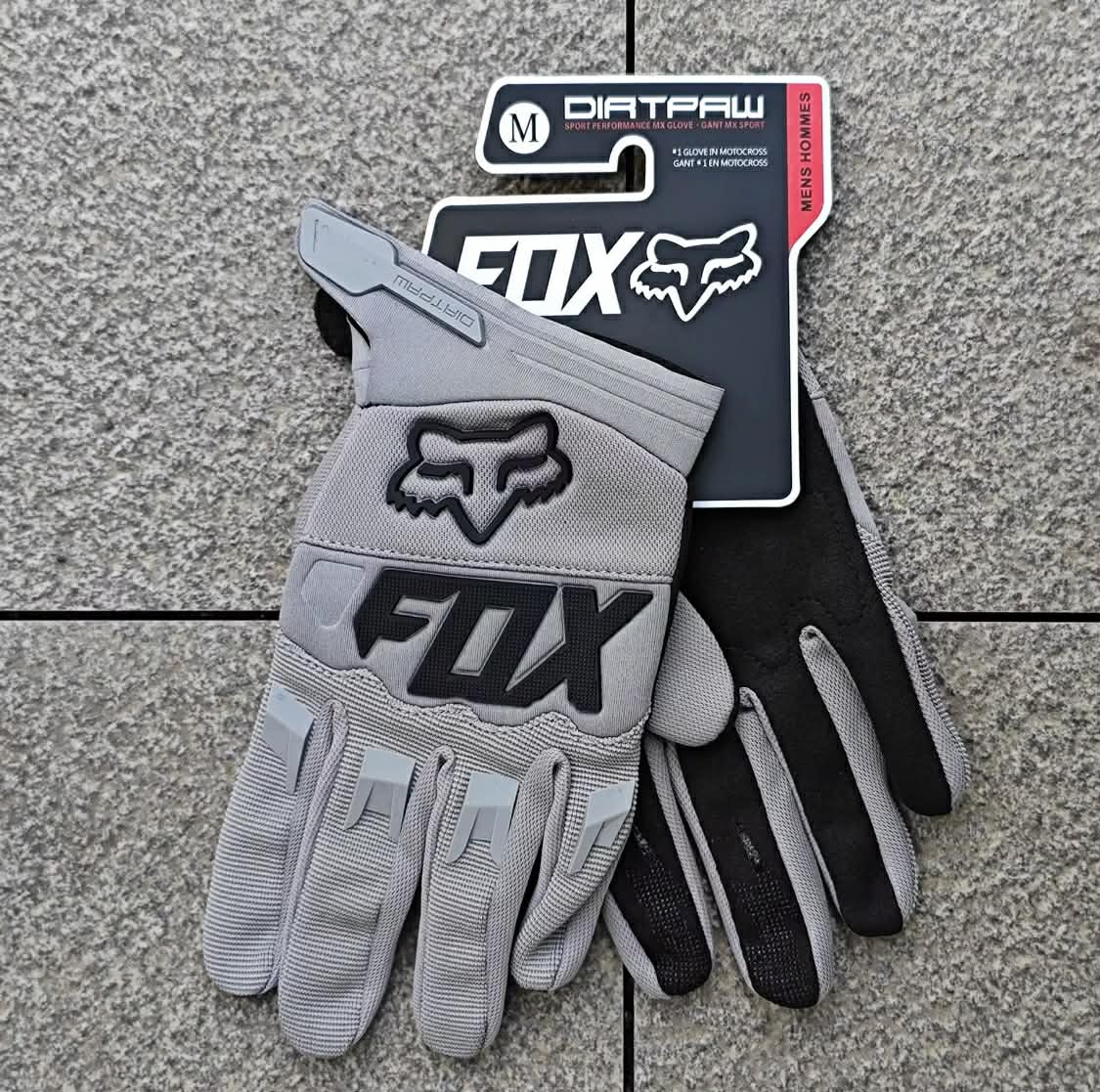 Gants cross Fox Racing Dirtpaw gris
