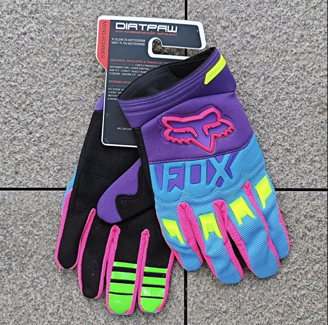 Gants cross Fox Racing Dirtpaw multicolore