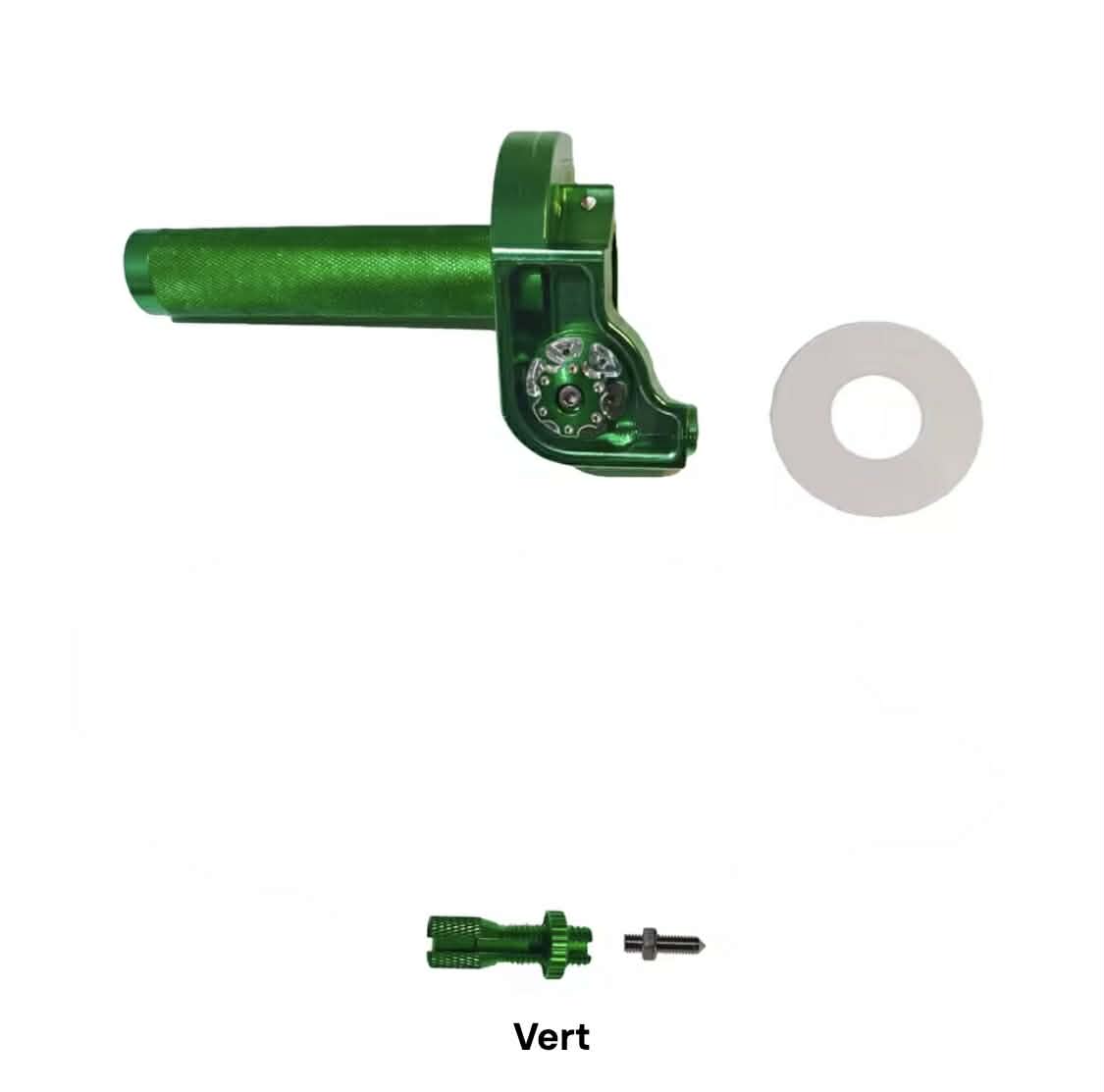 poignée de gaz universelle a tirage rapide vert